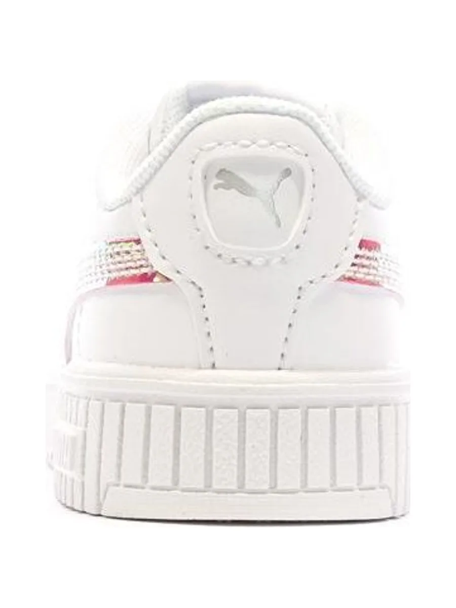 Baskets Blanches/Roses Fille Puma Carina 2.0 4