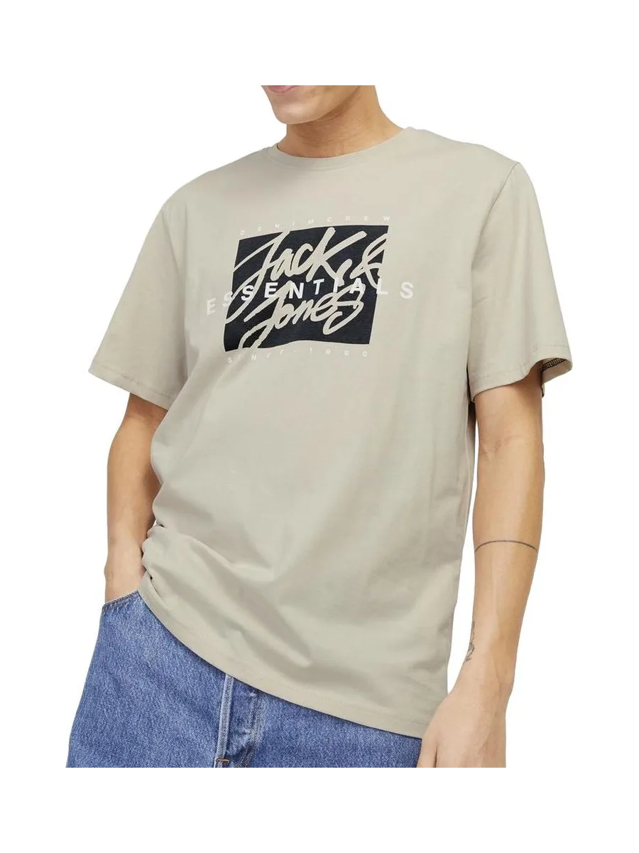 T-Shirt Beige Homme Jack & Jones Colon 2