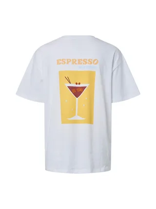T-Shirt Blanc Femme Pieces Fasty Oversize 2