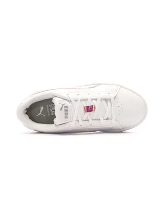 Baskets Blanc/Rose irisé Fille Puma Jada Holo 4