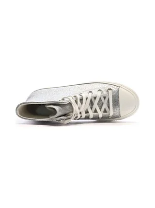 Baskets Argentés Femme Converse Chuck Taylor All Star Lift 4