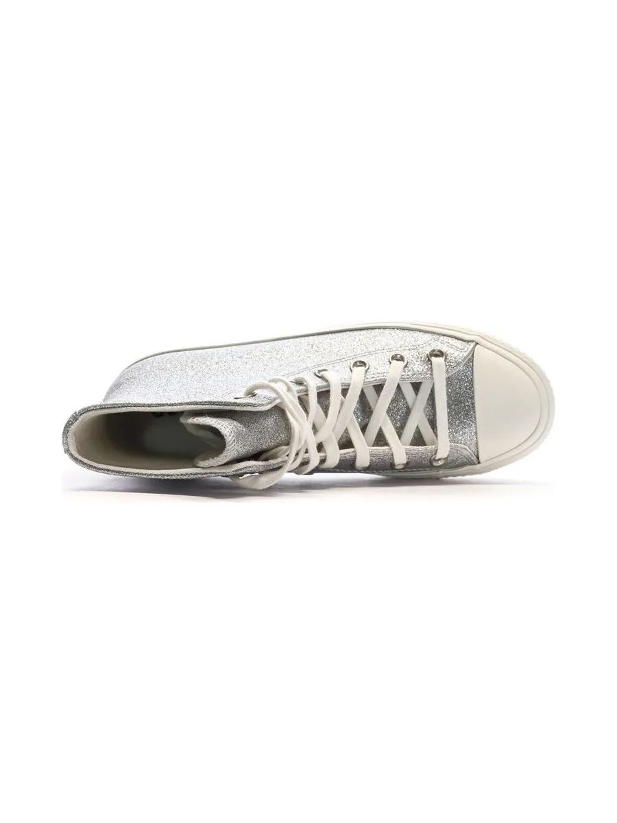Baskets Argentés Femme Converse Chuck Taylor All Star Lift 5