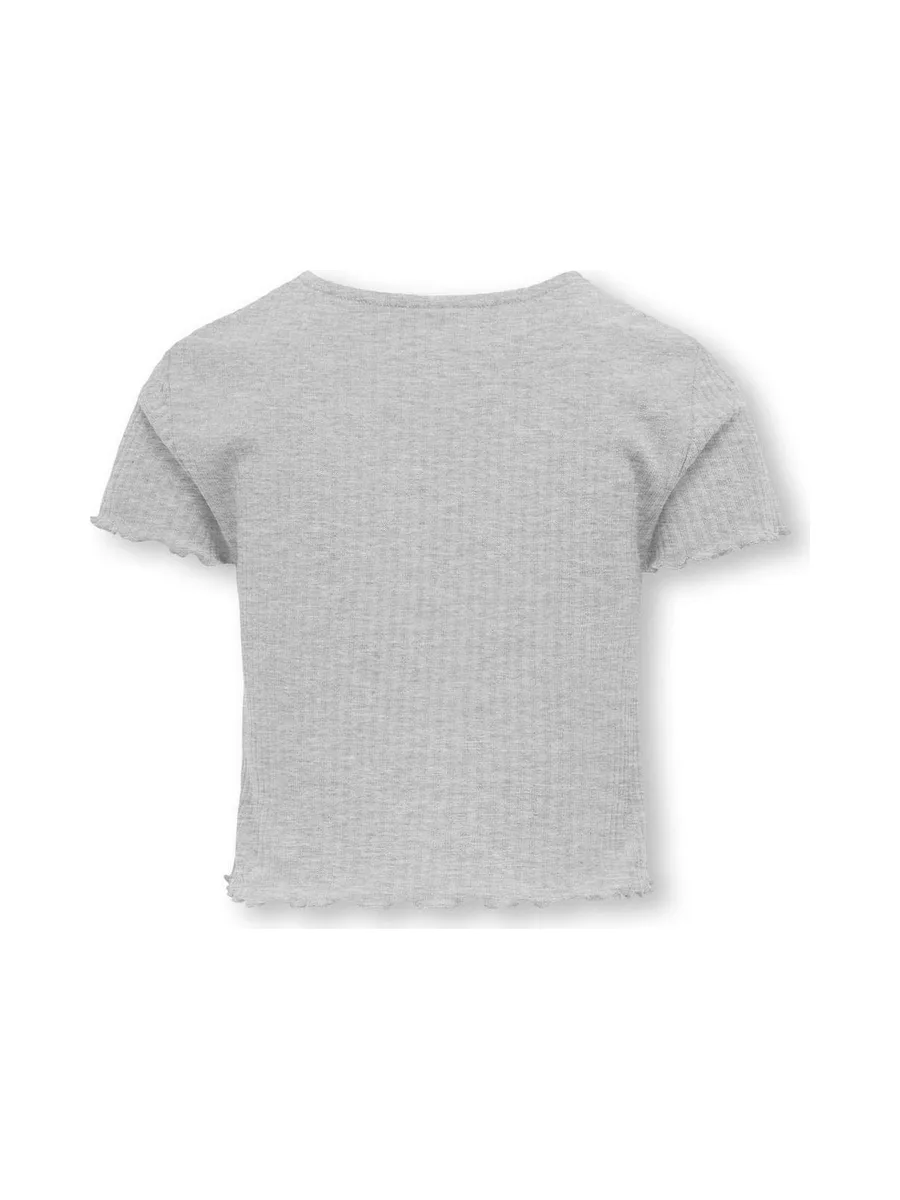 T-shirt Gris Fille Only Nella 3