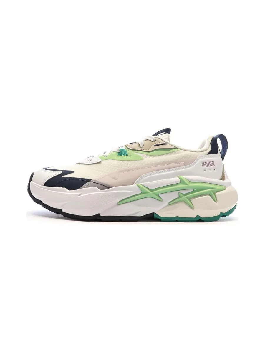 Baskets Blanches/Vertes Femme Puma Spina 1