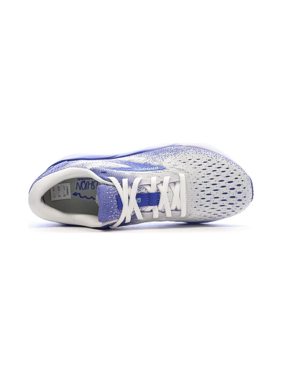 Chaussures de Running Blanc/Bleu Femme Brooks Ghost 16 5