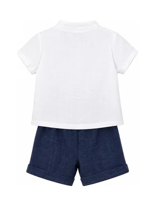 Ensemble Marine/Blanc Bébé P'tit Mome Théo 2