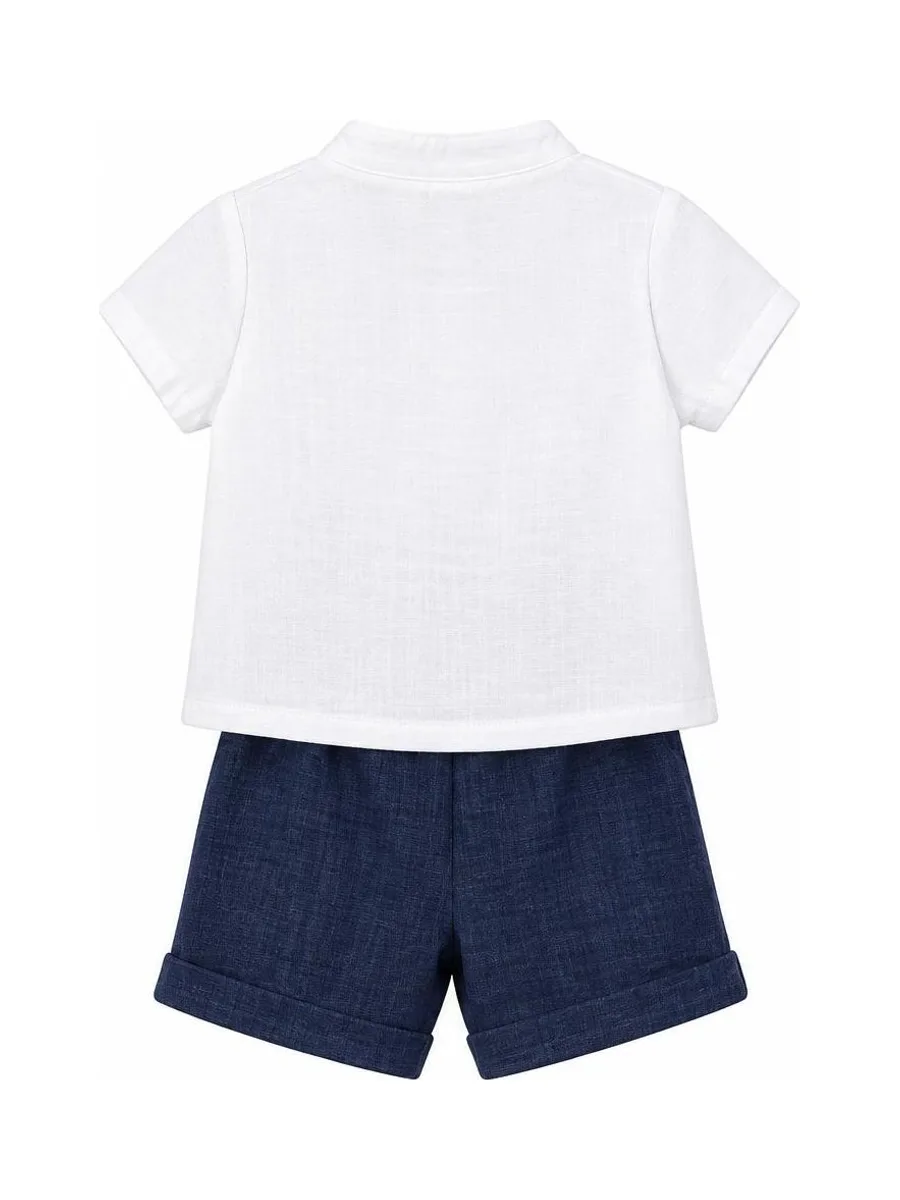 Ensemble Marine/Blanc Bébé P'tit Mome Théo 3