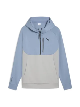 Sweat Bleu/Gris Homme Puma Tech Half Zip 1