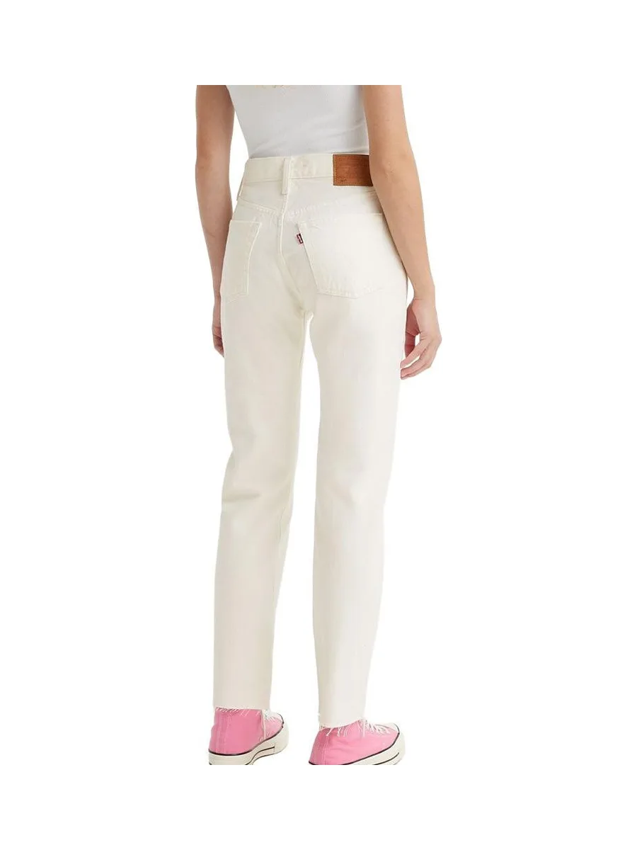 Jean 501 Blanc Femme Levi's Original 2