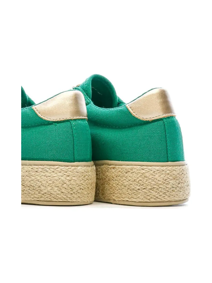 Baskets en Toile Vertes Femme Vert Cache Cache Choescapa 8