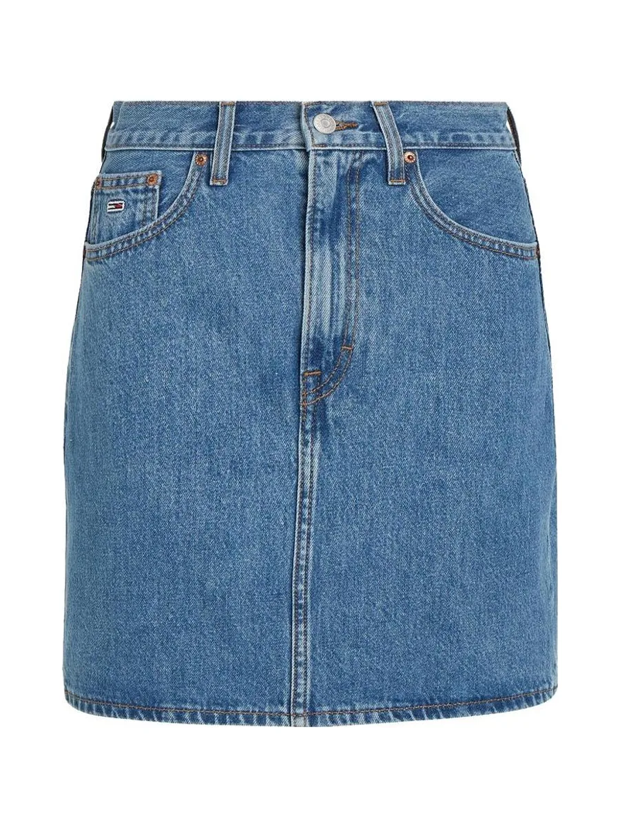 Jupe Mom Bleu Femme Tommy Hilfiger Skirt 2