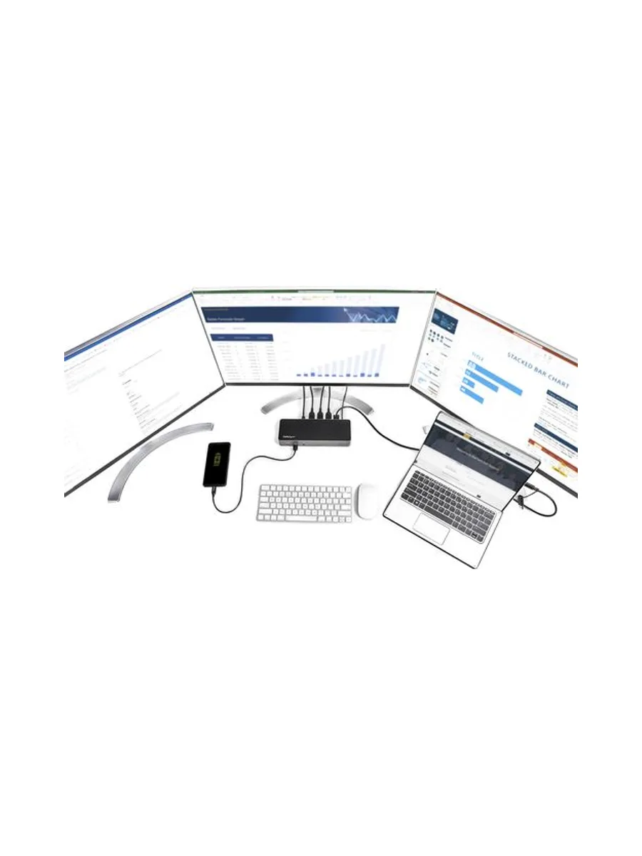 Hybrid USB-C USB-A Dock - Triple 4K 60Hz 12