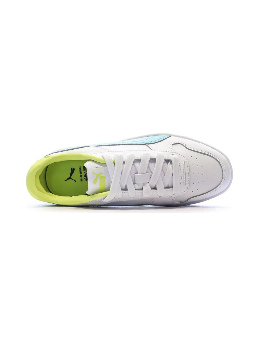 Baskets Blanc/Vert Femme Puma Carina 4