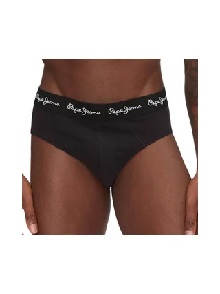x3 Slips Noir Homme Pepe Jeans PMU 2