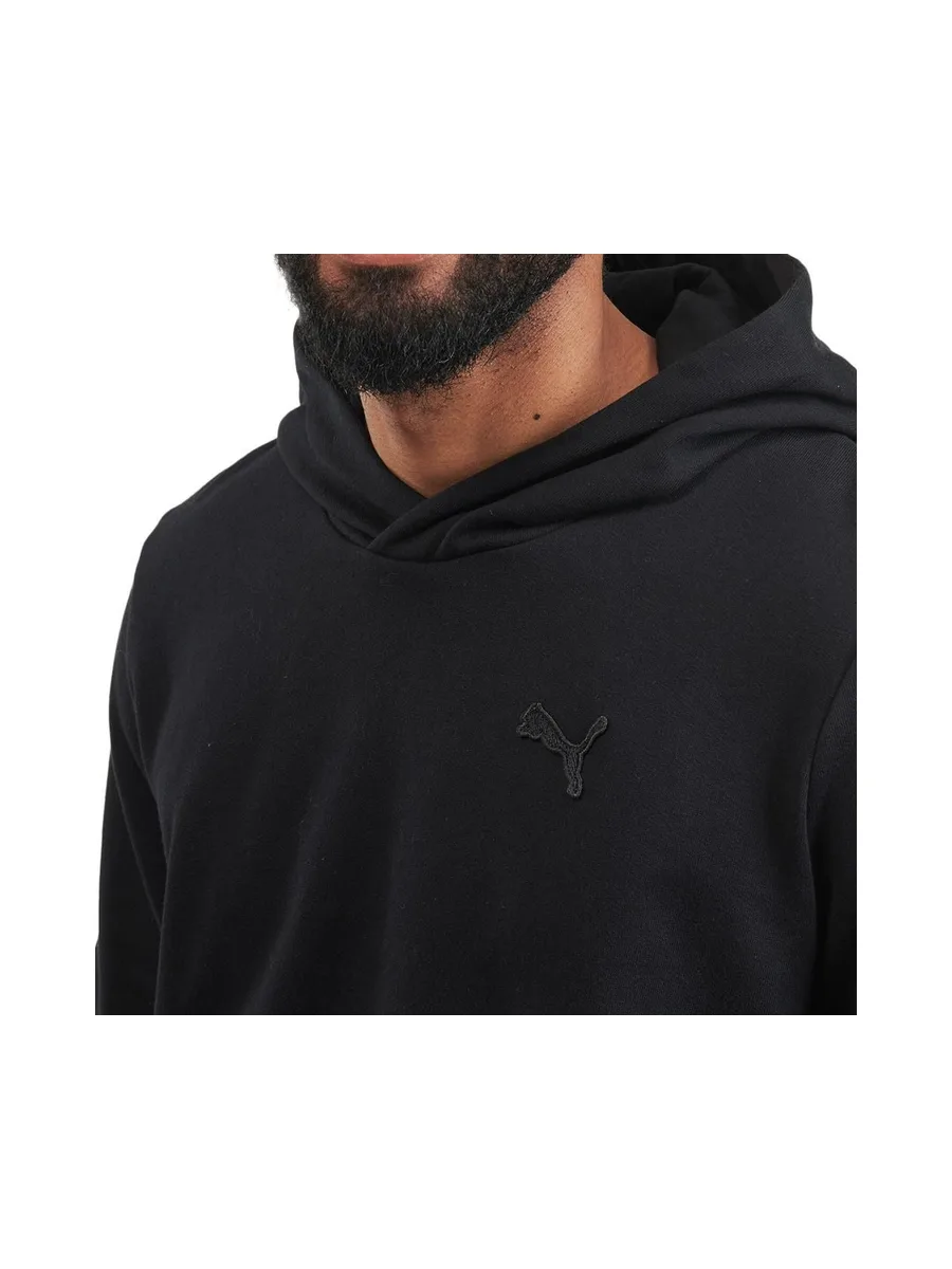 Sweat Noir Homme Puma Embroidery 4