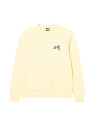 Sweat Jaune Homme Diesel Ginn Felpa 1