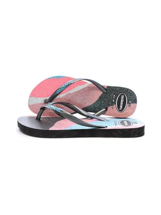 Tongs Noir/Rose Femme Havaianas Slim Palette Glow 1