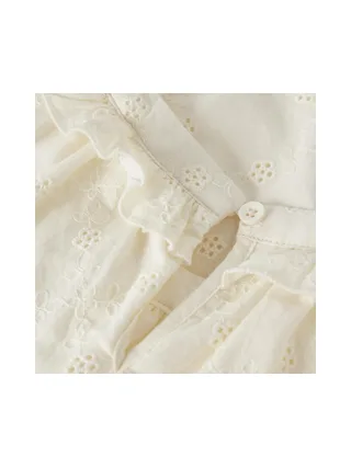 Blouse Blanche Fille Lil' Atelier Hosa Loose 3