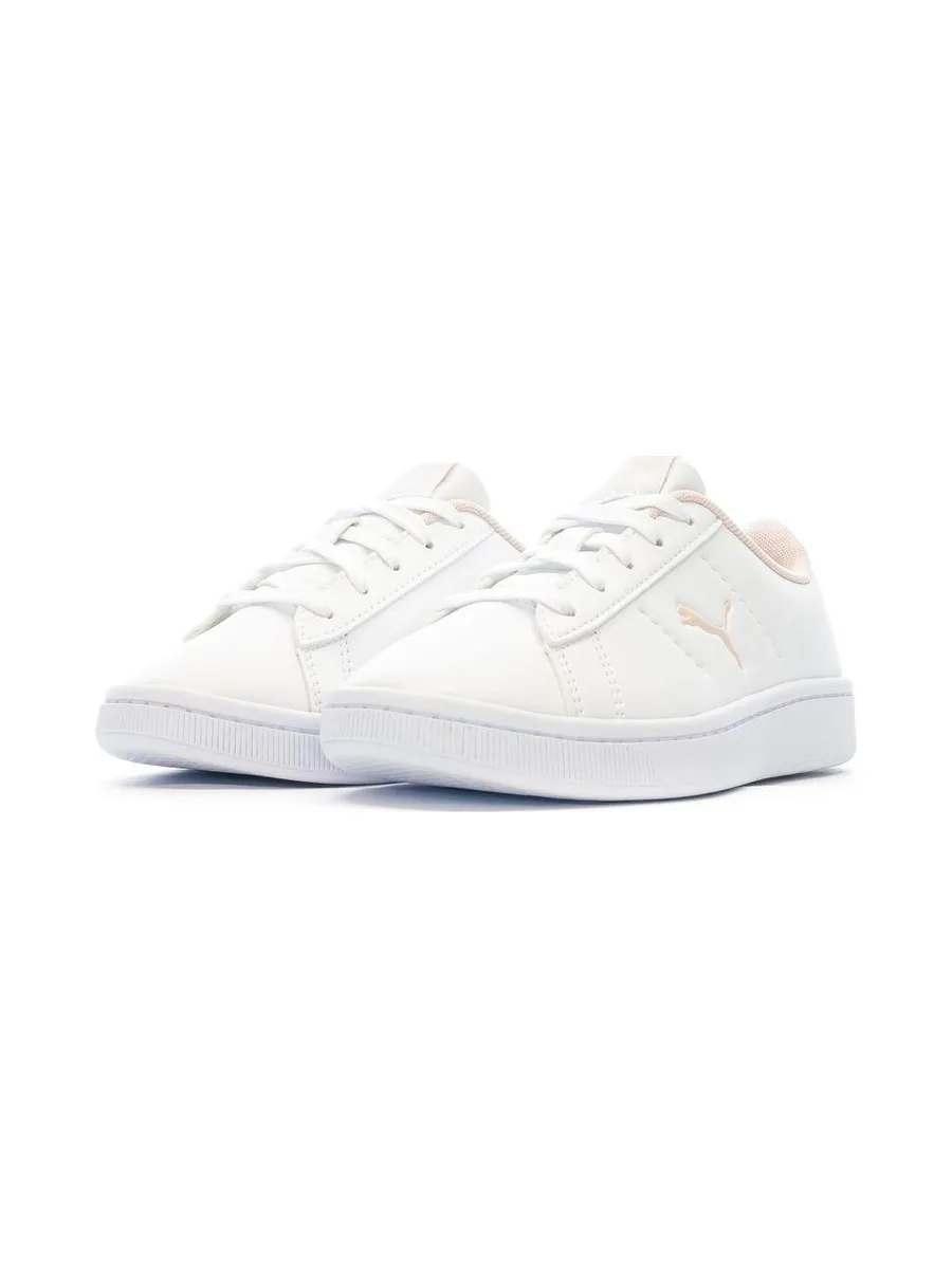 Baskets Blanches Fille Puma Vikky Cat 7