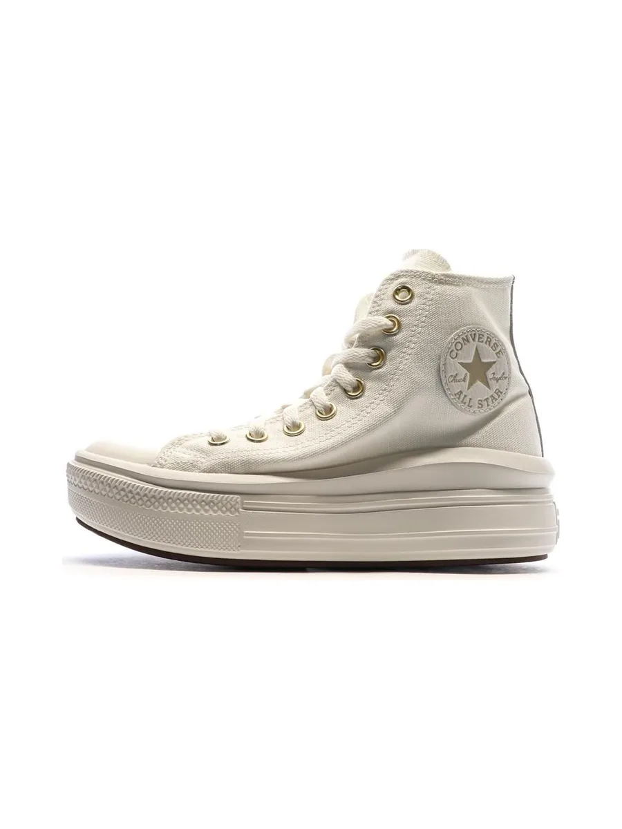 Baskets Blanches/Dorées Femme Converse All Star Move Tonal 2