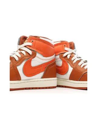 Air Jordan 1 High MM Baskets Oranges Femme Nike 7
