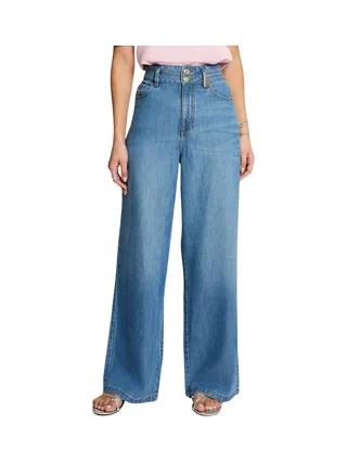 Jean Large Bleu Femme Morgan stone 1