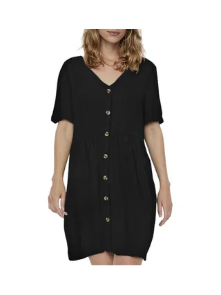 Robe Noire Femme Vero Moda Mathilda 1