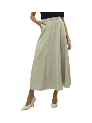 Jupe Longue Beige Femme Vero Moda Tara Ancle 1