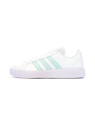 Baskets Blanches/Turquoises Femme Adidas Grand Court Base 2.0 1