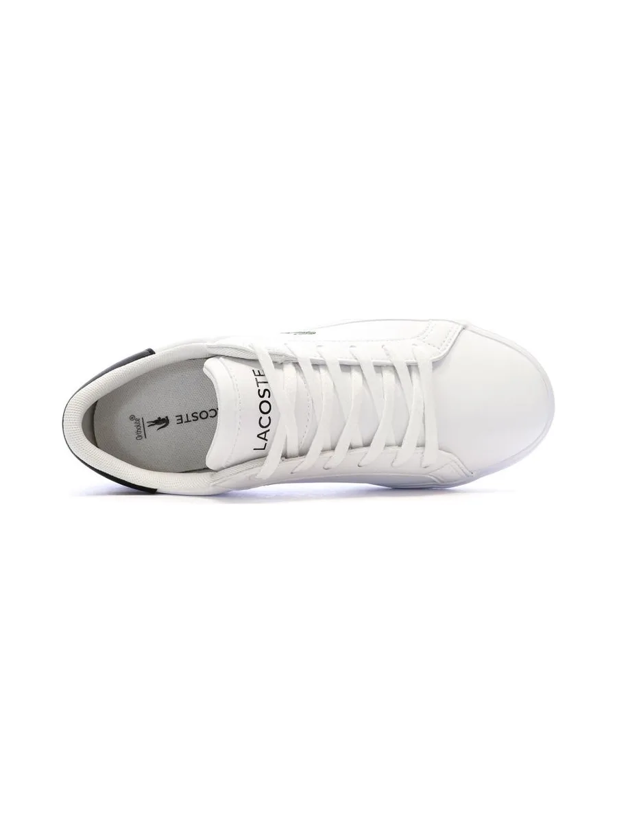 Baskets Blanches/Marine Ado Lacoste Powercourt 5