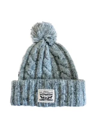Bonnets Gris Femme Levi's Pom Beanie 1