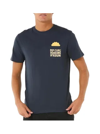 T-Shirt Marine Homme Rip Curl Sun Soaker 1
