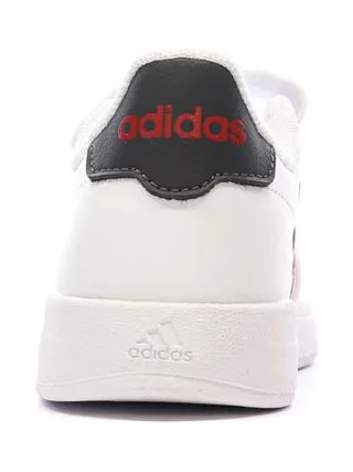 Baskets Blanc/Rouge Garçon Adidas Breaknet 2.0 3