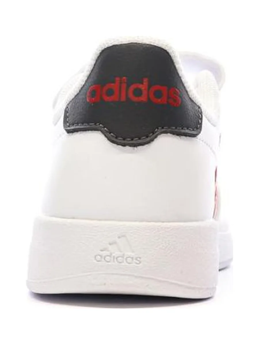 Baskets Blanc/Rouge Garçon Adidas Breaknet 2.0 4