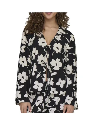 Blouse Noire/Blanche Femme JDY Silas 1
