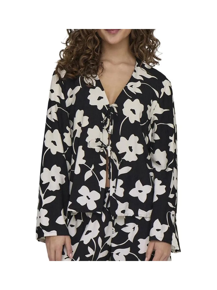 Blouse Noire/Blanche Femme JDY Silas 2