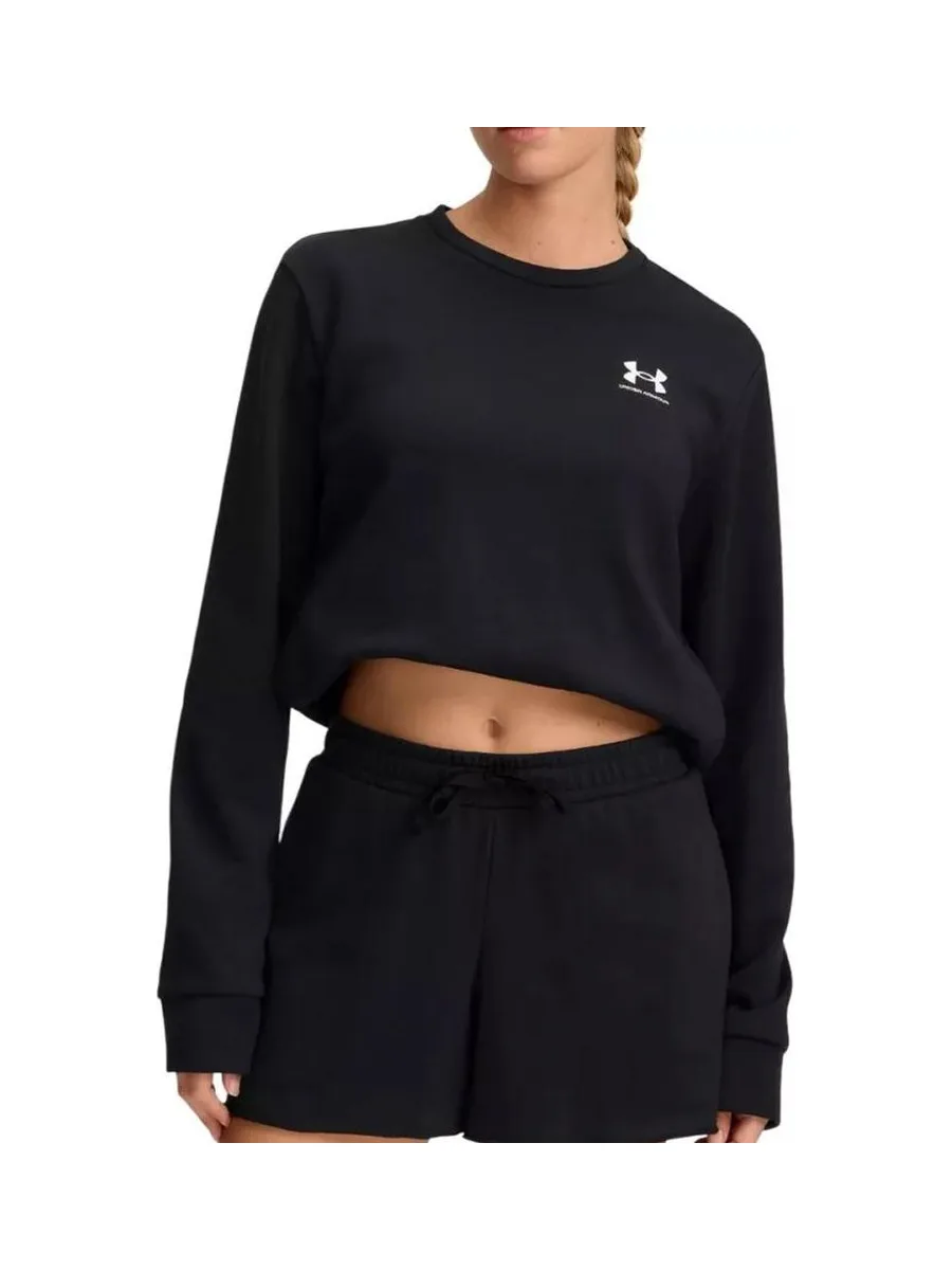 Sweat Noir Femme Under Armour Rival Terry 1