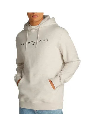 Sweat Gris Chiné Homme Tommy Hilfiger Linear Logo 1