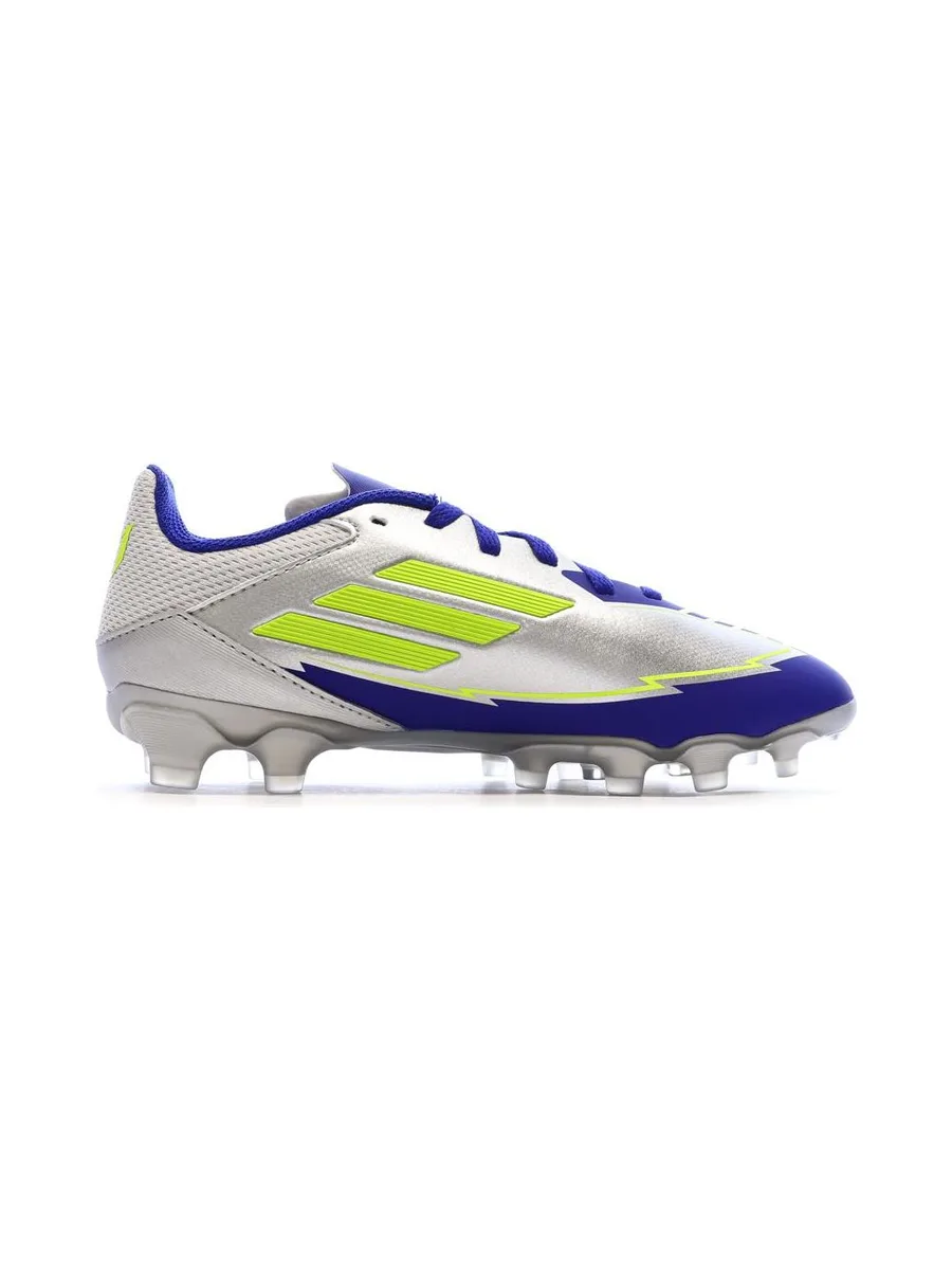 Chaussures de football Bleu/Argent Garçon Adidas F50 2