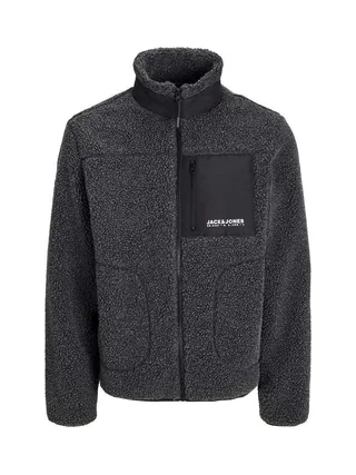 Veste Sherpa Grise Homme Jack & Jones Esterbro Teddy 1