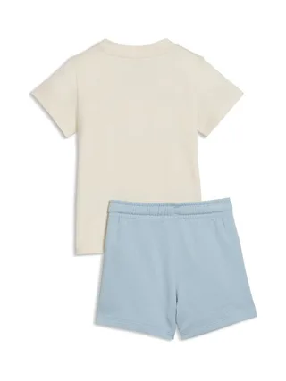 Ensemble Bleu/Beige Garçon Puma Minicats Ess Tee And 2