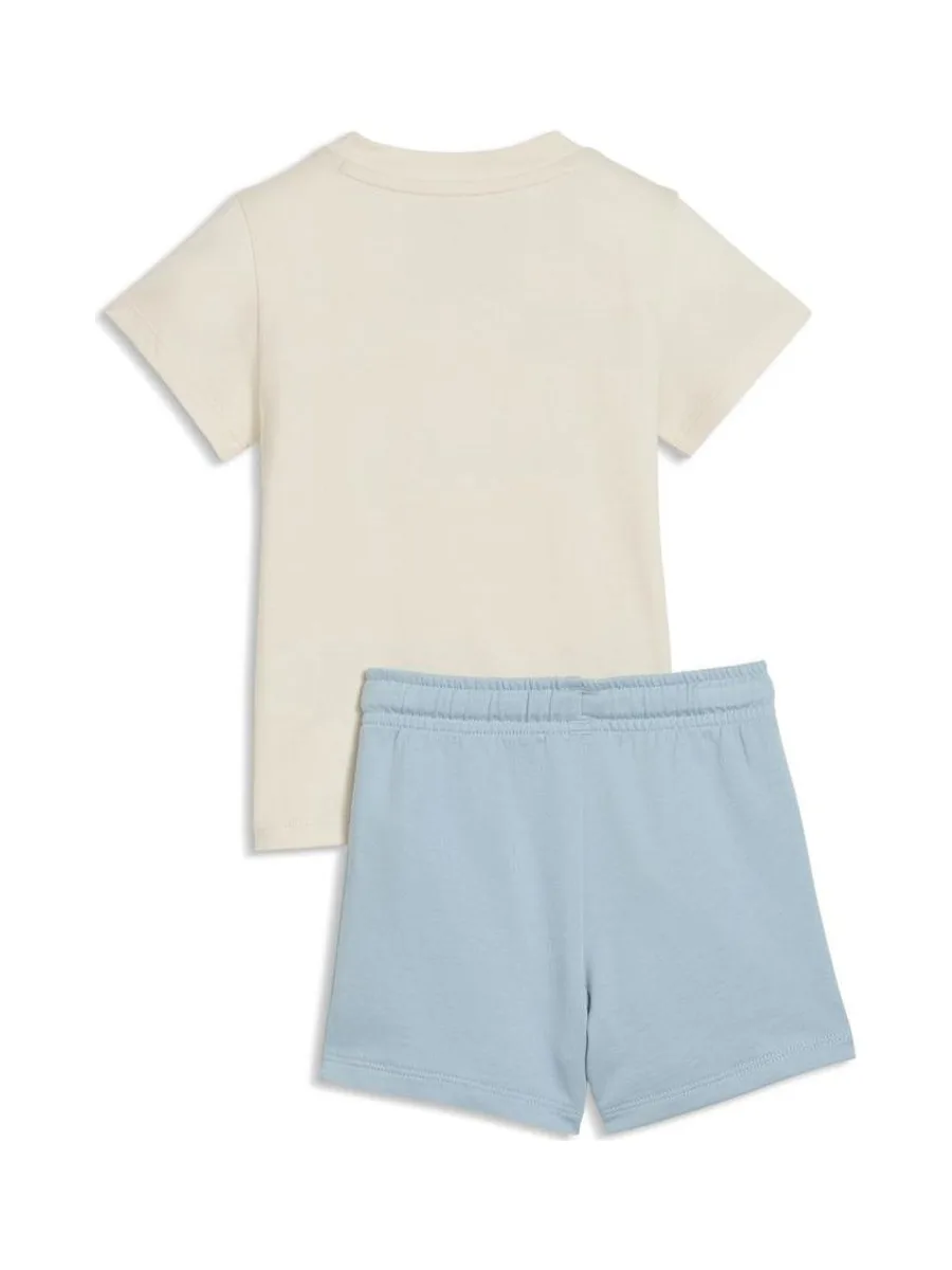 Ensemble Bleu/Beige Garçon Puma Minicats Ess Tee And 3
