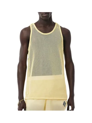 Débardeur Jaune Filet Homme Lacoste Runway Mesh 1