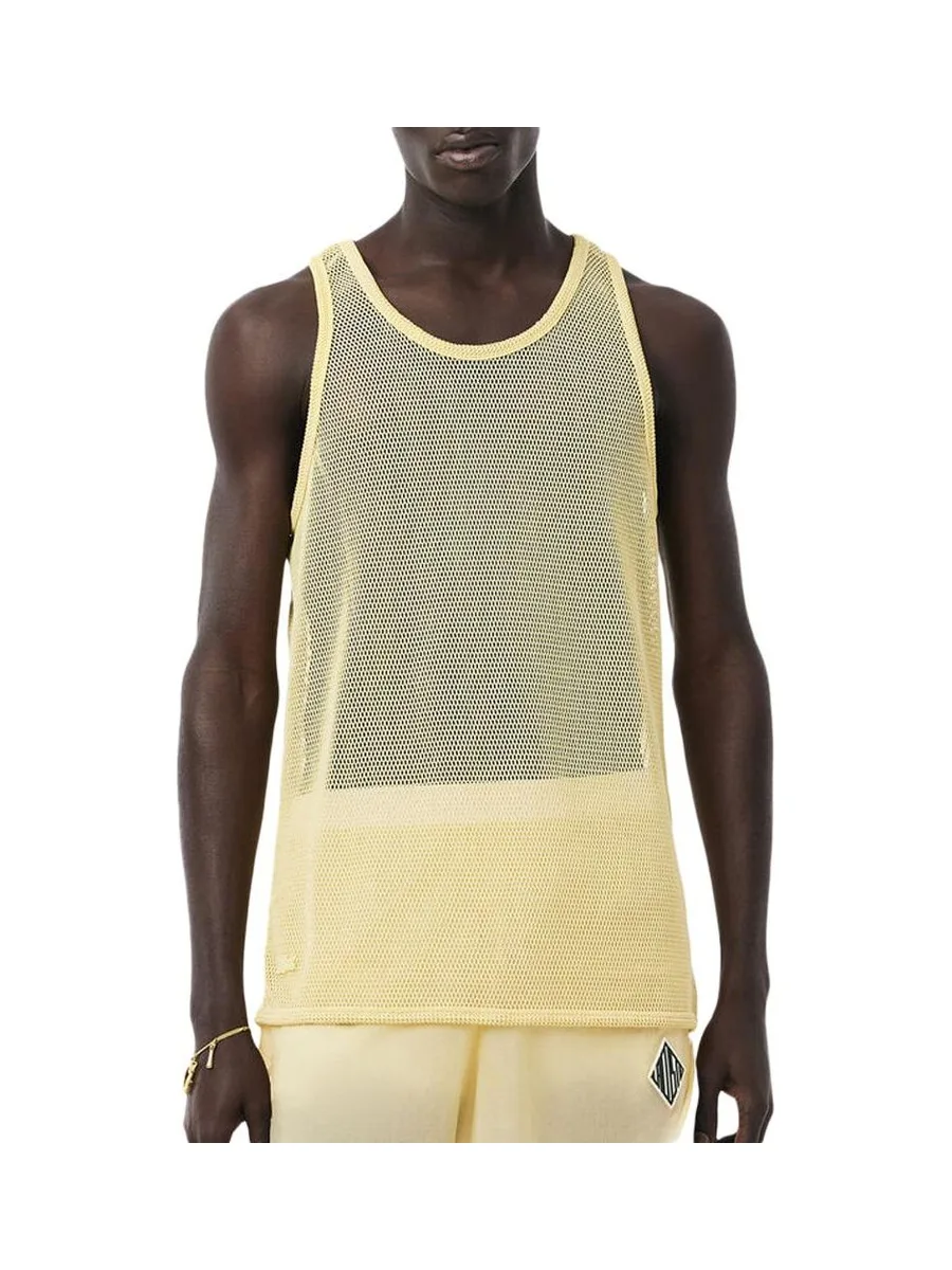 Débardeur Jaune Filet Homme Lacoste Runway Mesh 2