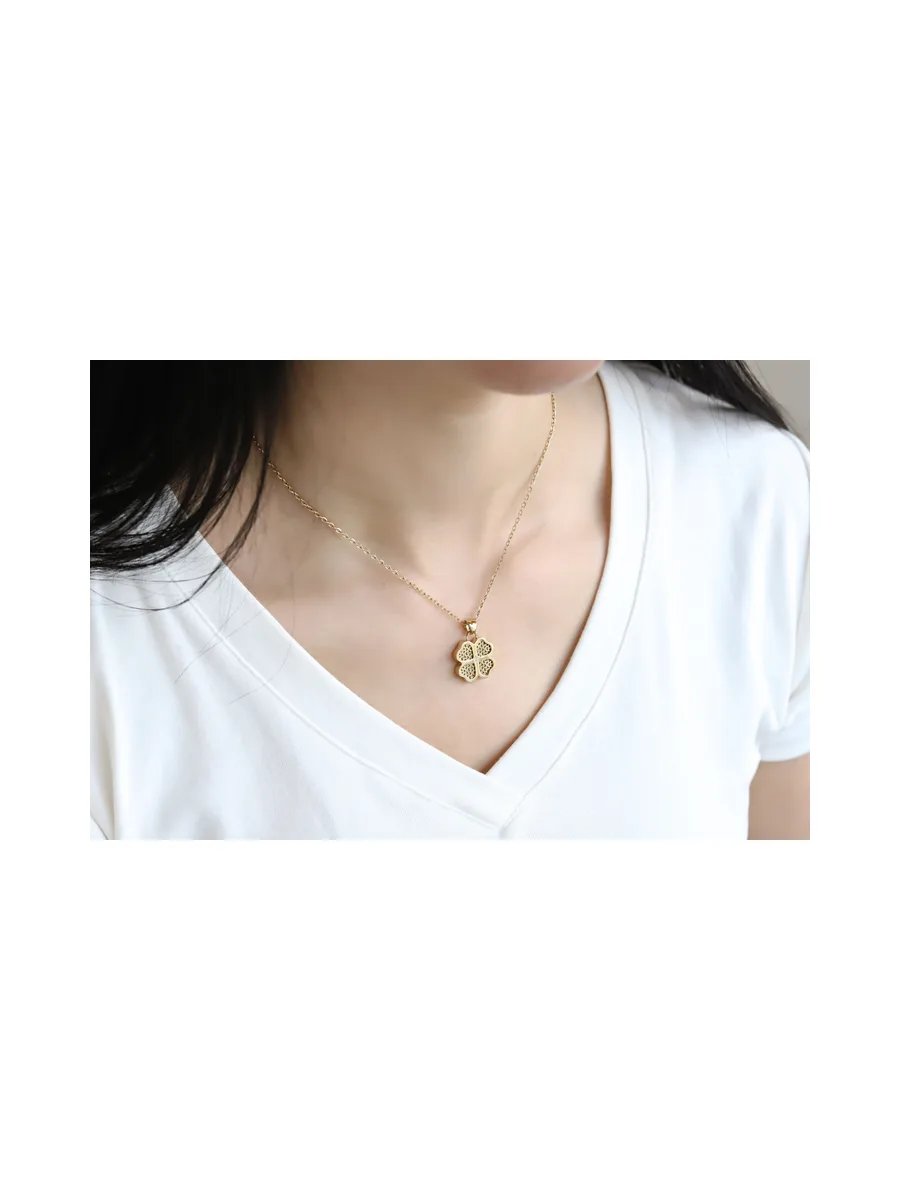 Collier Bellarose Perfume — Trèfle Porte-bonheur (Zirconium) 5