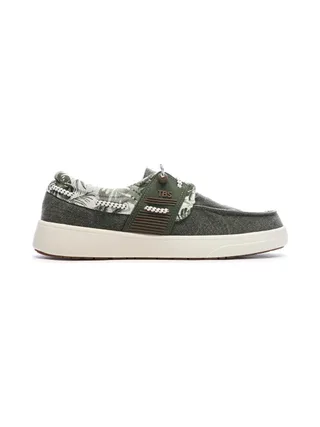 Chaussures Bateau Vertes Homme TBS Geo 2