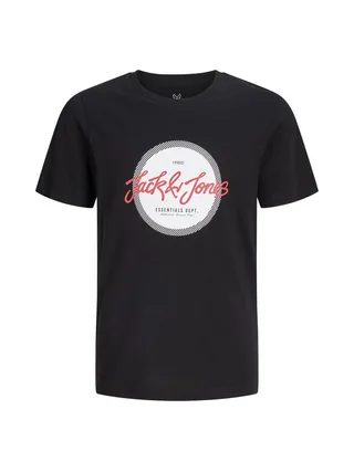 T-Shirt Noir Garçon Jack & Jones Hurban 1