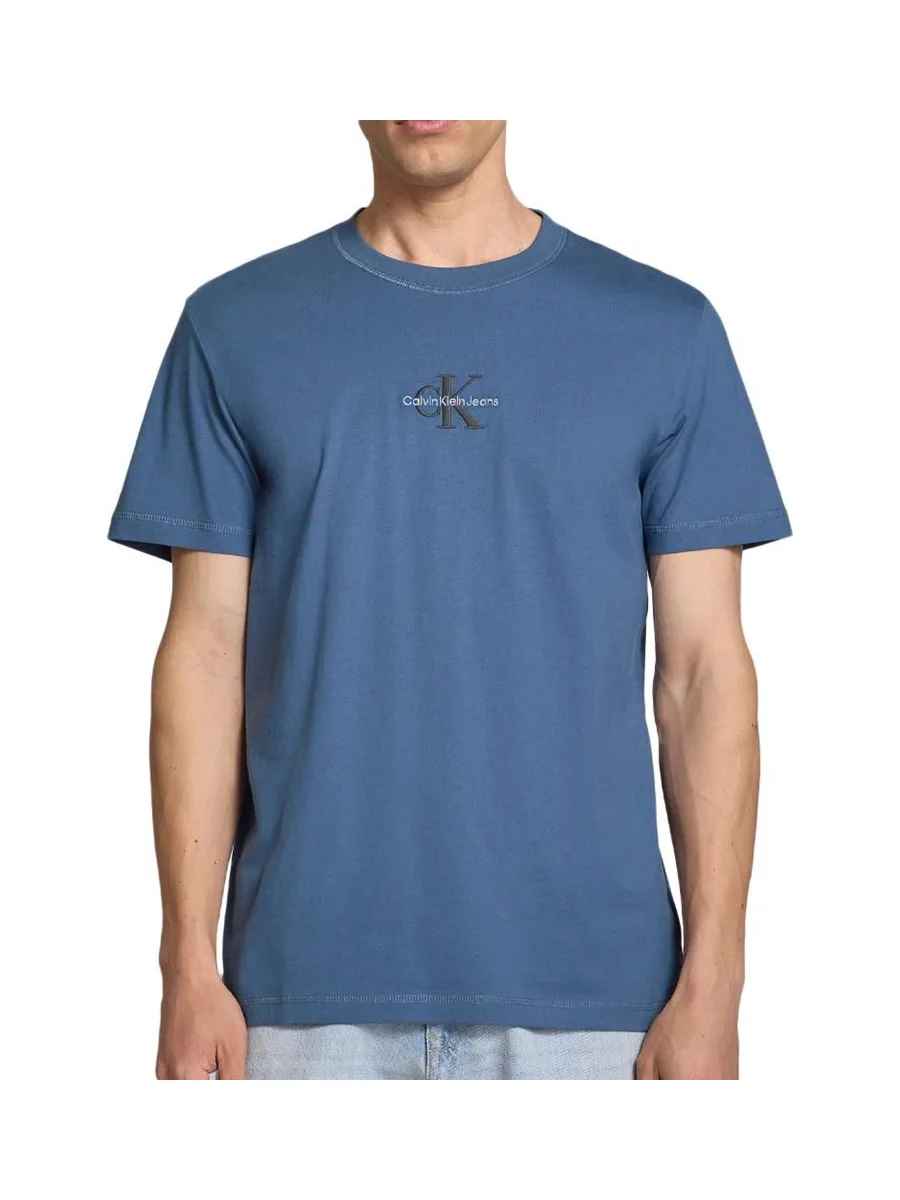 T-shirt Bleu Homme Calvin Klein Jeans Shadow J30J325649 2