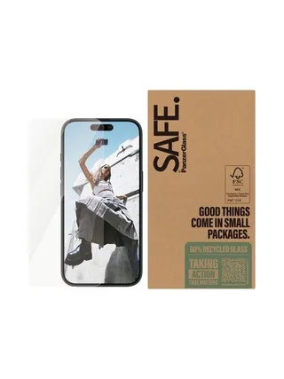 PanzerGlass SAFE. by ® Screen Protector iPhone 16 | 15 | Ultra-Wide Fit | Bulk 2