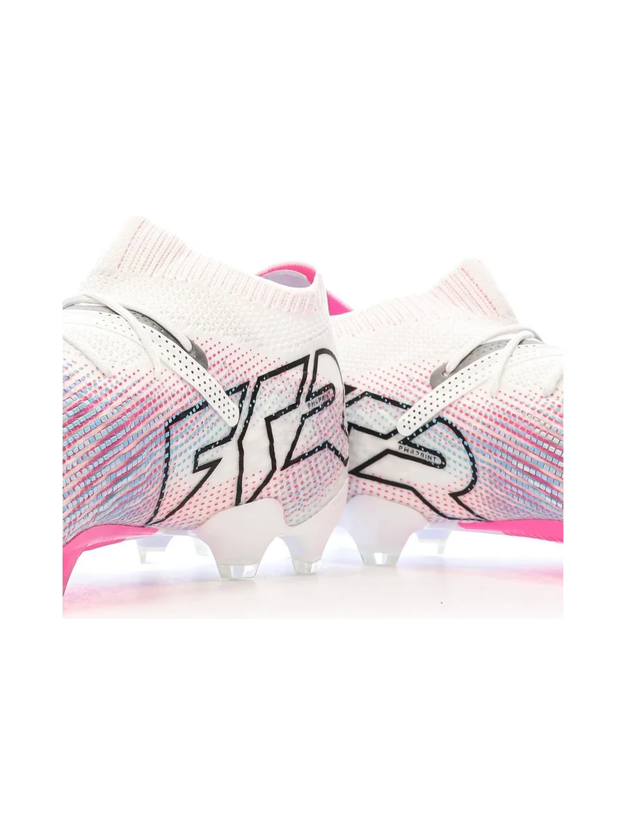 Chaussures de foot Blanches/Roses Homme Puma Future 7 Ultimate 8